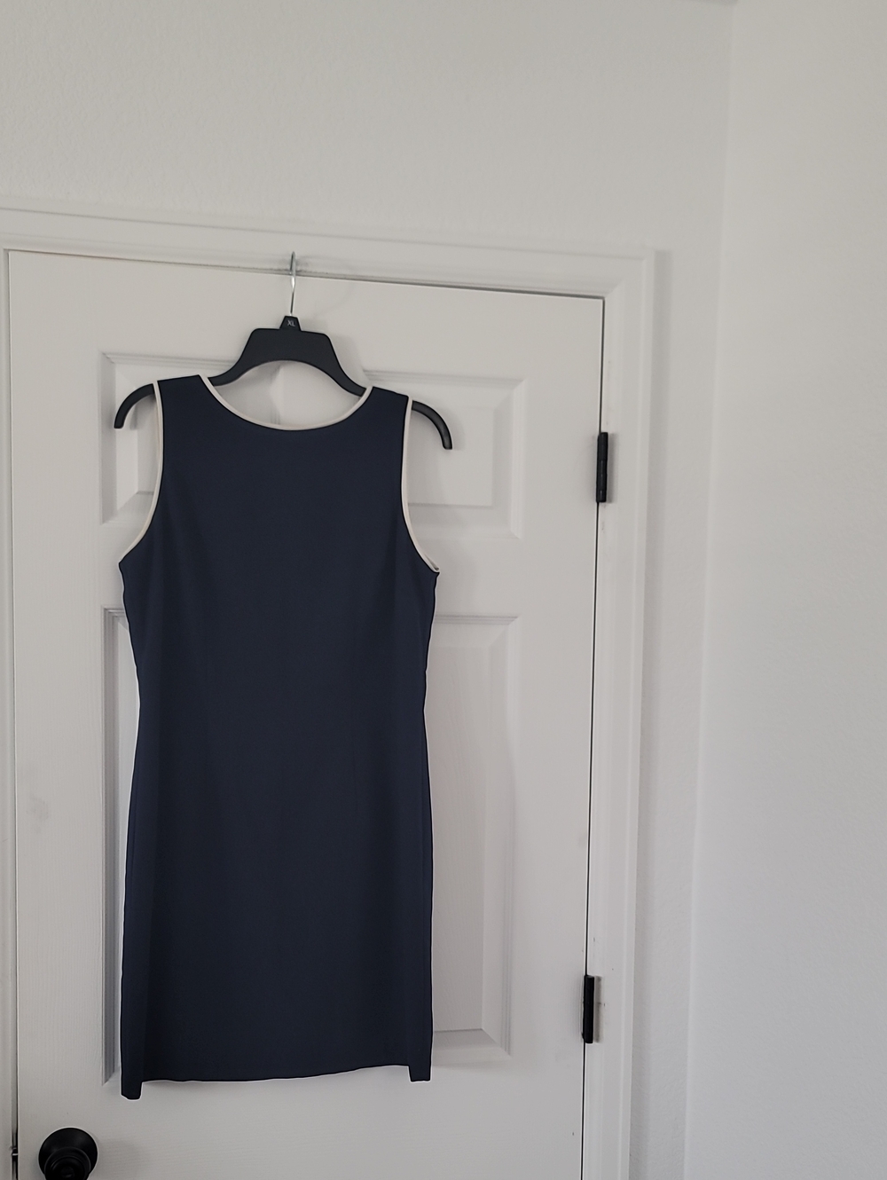 CDC Navy Sleeveless Midi Shift Dress